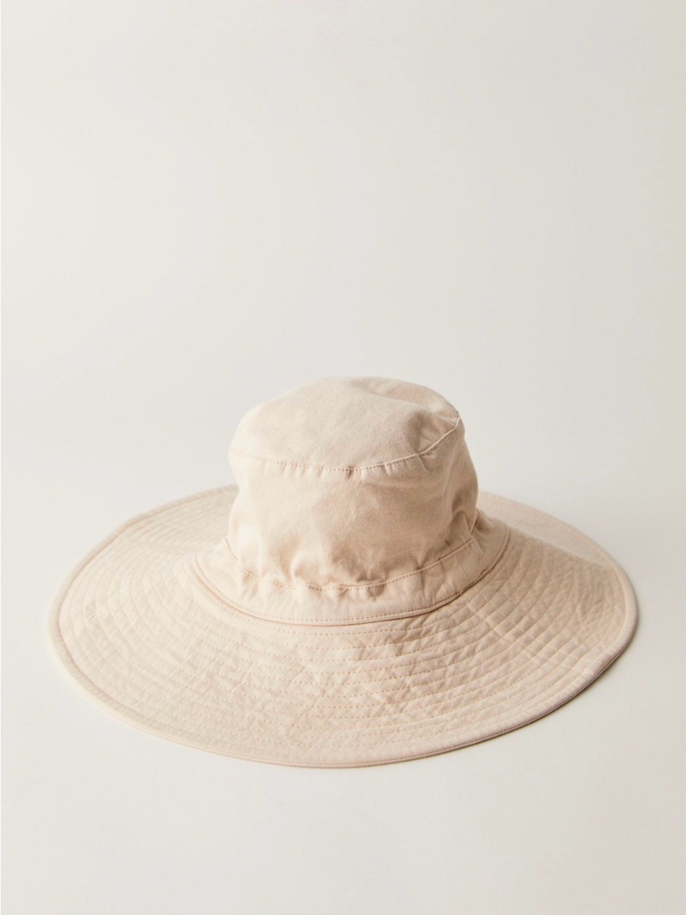 Free People Wide Brim Sun Hat in Beige